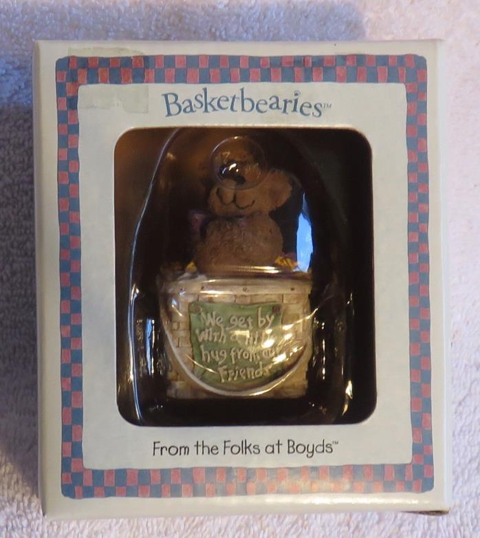 boyds Bears BasketBearies Huggsie We Get By With A little Help From Our Friends