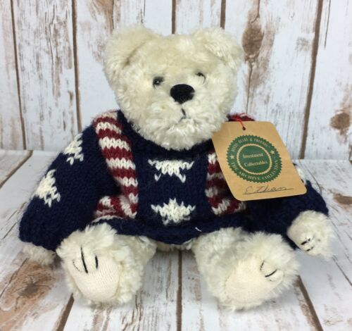 Boyds Bears Ethan Patriotic Sweater American Flag Archive Collection w/Tags EUC