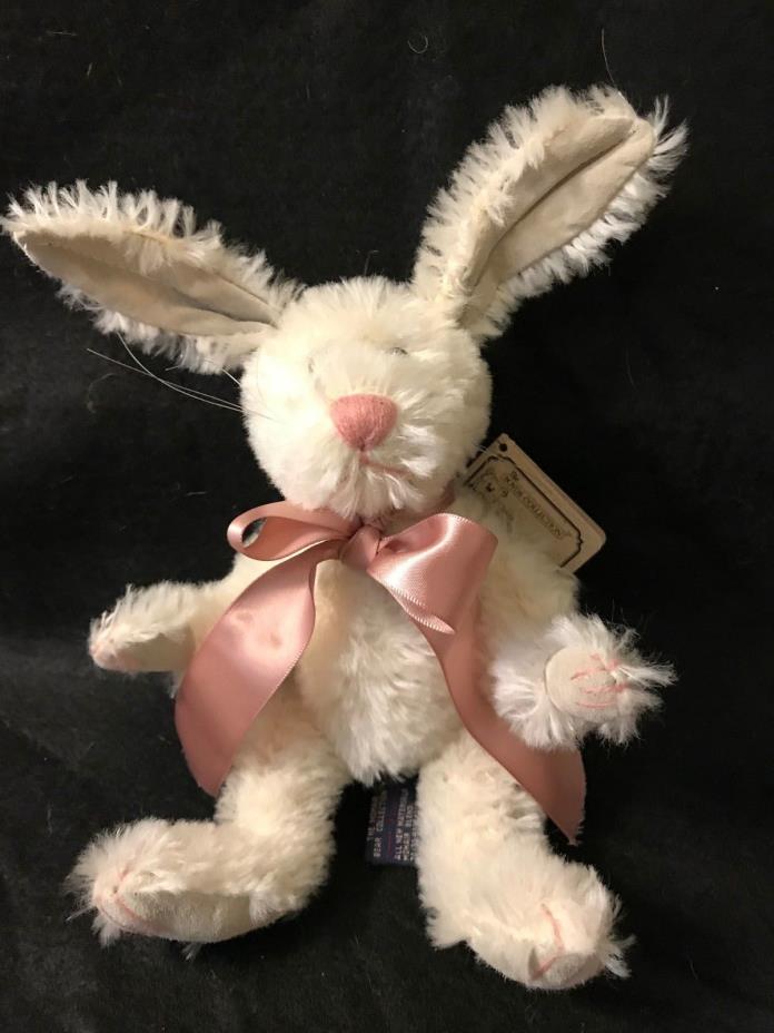 BOYDS BEARS DOLLY Q BUNNYCOMBE MOHAIR W/BOW JOINTED  9
