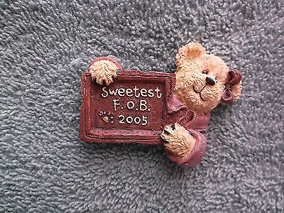 Boyds Bears Bearwear 2005 Sweetest FOB Teddy Bear Pin