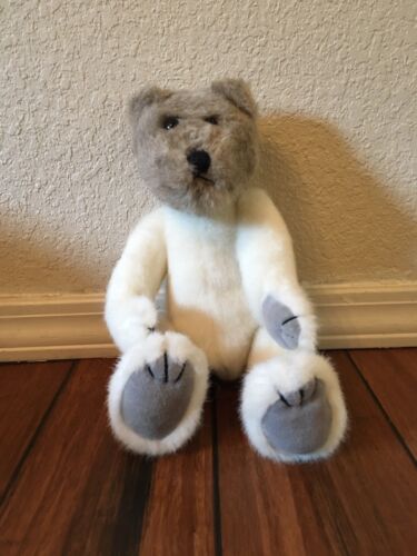 EUC Boyds Bear Collection Archive Series #1364 Jointed Teddy Bear Gray and white