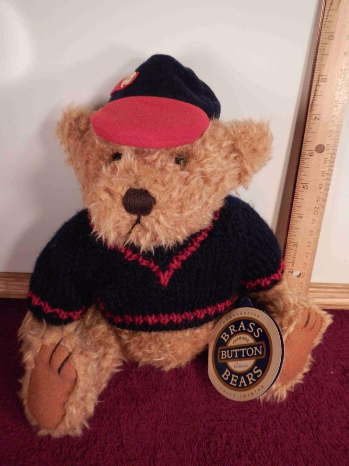 Pickford Brass Button Bears Plush Jointed 1996 “Tully” 12” Bear of Joy NWT