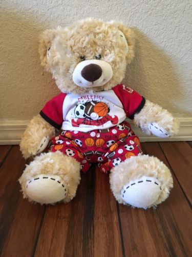 Athletic All Star Build A Bear Stuffed Light Brown Bear 15