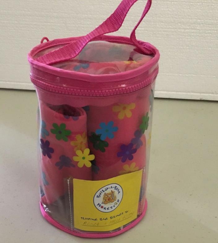 Build A Bear - Pink Flowery Sleeping Bag