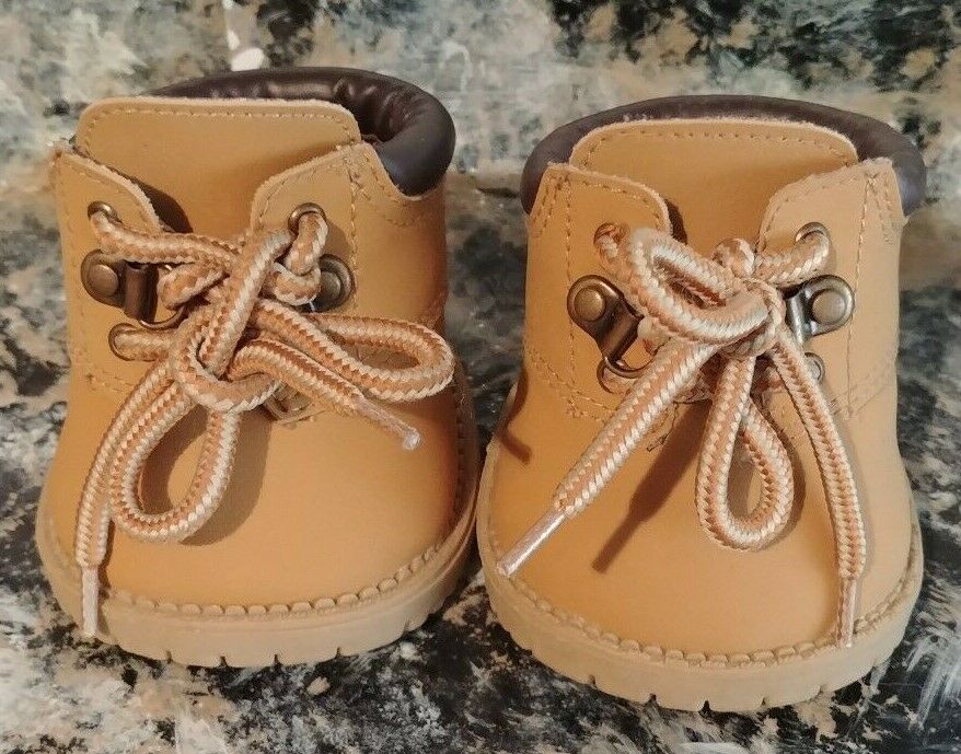 BUILD A BEAR BROWN WORK BOOTS