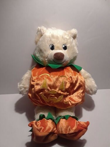 Build a Bear  Plush BABW Stuffed Lovey Animal Pumpkin Outfit