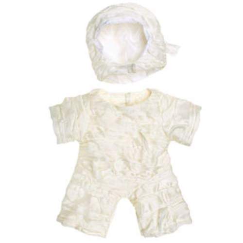 Build a Bear Halloween White Mummy Costume & Head Wrap Hat 2 pc. NEW