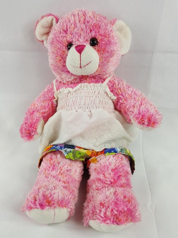 Bear Factory Pink Bear w/ Colorful Shorts-BAB Tank Top, Underpants 18