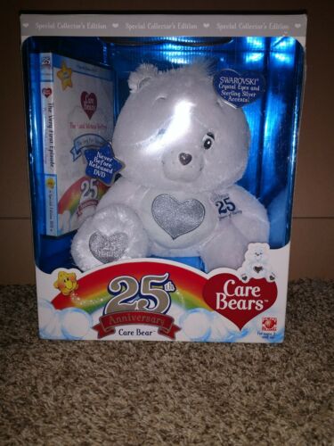 * Care Bears 25th Anniversary Bear with Special Edition DVD 2007 - New In Box *