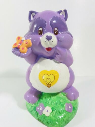 Care Bears Ceramic Coin Bright Heart Racoon Vintage 1980's