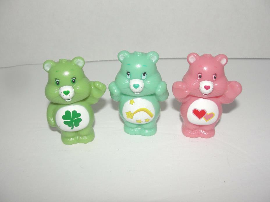Care Bears Figure Plastic 2.5 inch Standing Lot of 3  PVC Dolls