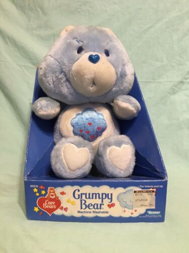 Vintage Care Bears Grumpy Bear 1984 Plush In Original Box New