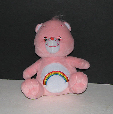 Care Bears Cheer Bear Pink Rainbow Plush Toy 9 Inches