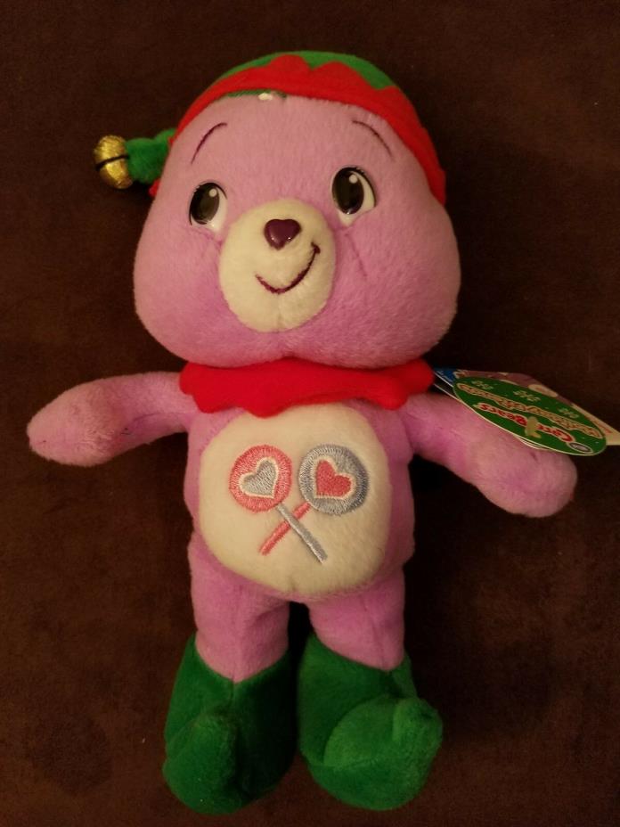 Care Bears 8” Share Bear as an Elf Holiday Special Edition Collection Christmas