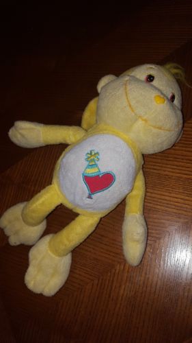 Playful Heart Care Bear Cousin Nanco Plush Yellow Monkey Doll