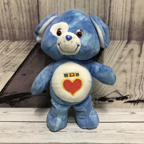Rare Care Bear Cousins Loyal Heart Dog Blue Plush 2004 Stuffed Animal Toy (C3
