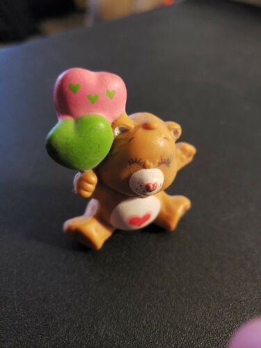 Vintage Care Bears Tenderheart Bear with Balloons PVC Figure 1983 Miniature