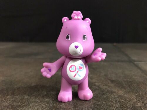 Care Bears Cher Bear Lollipop TCFC Figure Modern Version Poseable Rare 3”