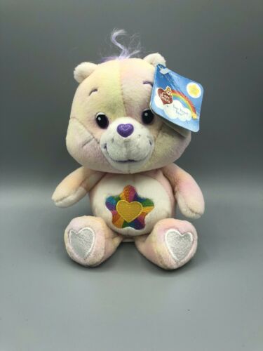 Rare 2003 Care Bears 20th Anniversary 8” Tie Dye True Heart Bear With Tag NEW