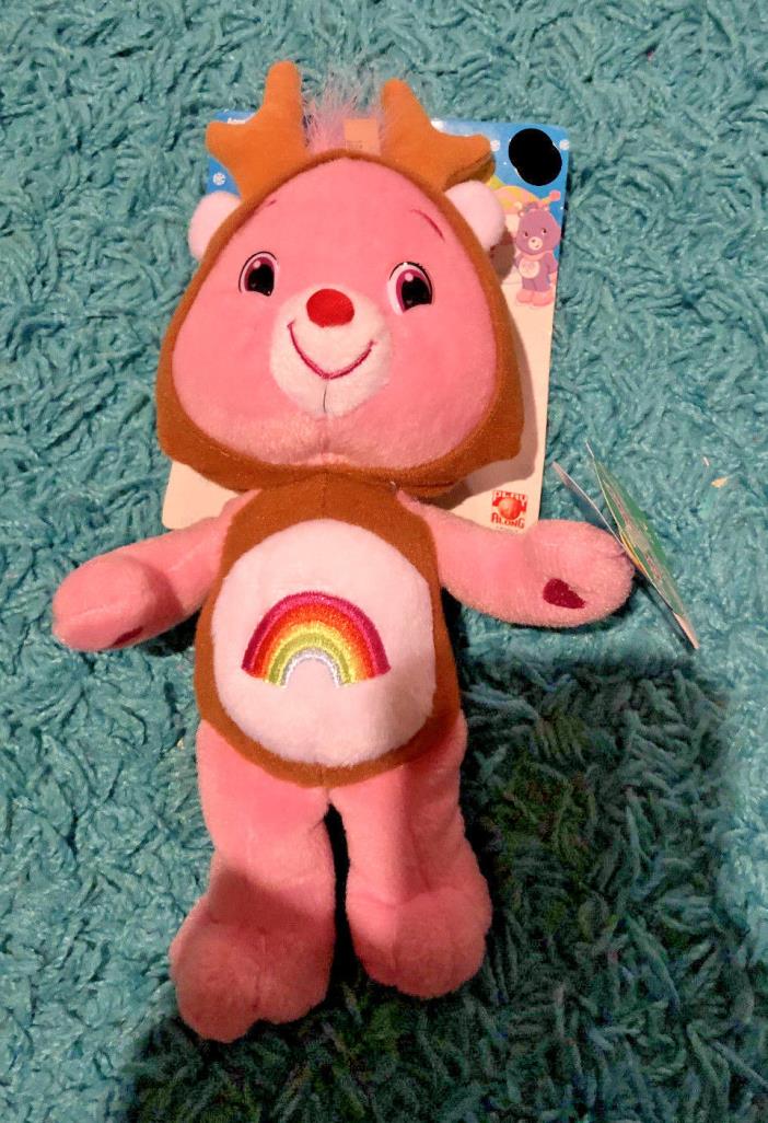 Care Bears 8” Cheer Bear Reindeer Holiday Special Edition Christmas Collection