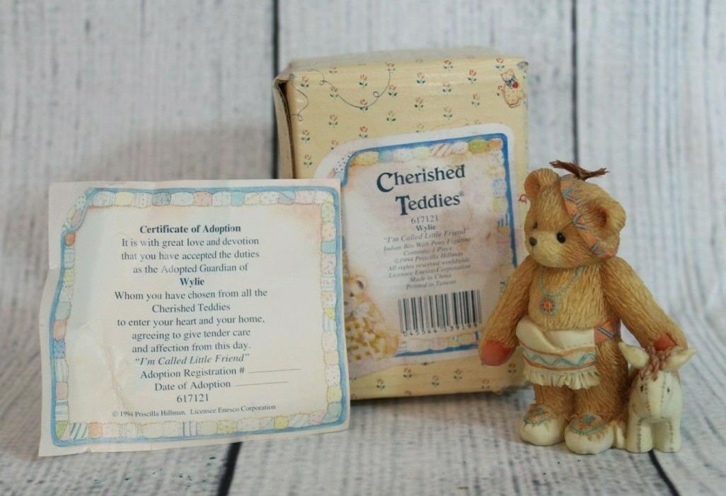 Cherished Teddies Wylie I'm Called Little Friend #617121 Vintage 1994 Figurine
