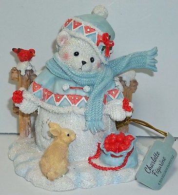 Cherished Teddies Snowbear Figurine Charlotte NEW 2018 132074