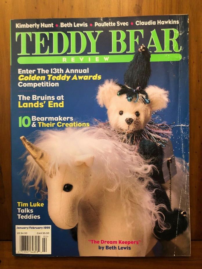 TEDDY BEAR REVIEW JANUARY / FEBRUARY 1999 GOLDEN TEDDY AWARDS GOOD