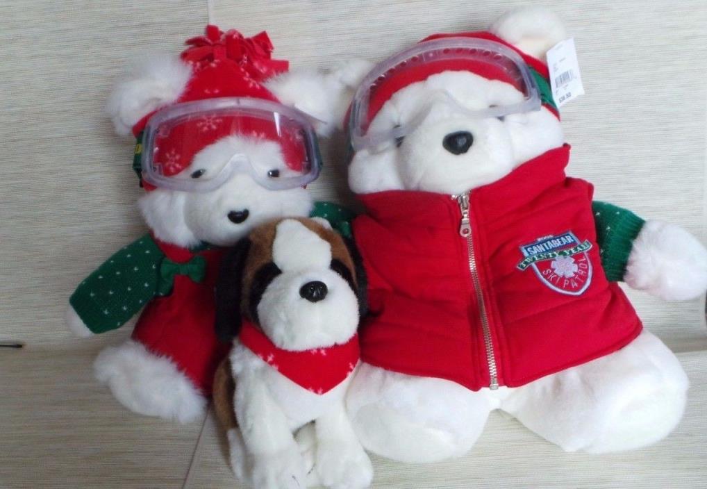 Dayton Hudson Marshall Field Target Santa & Mrs. Bear Ski Patrol Bears 2004