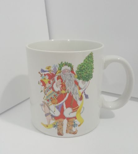 Vintage NOS 1985 Dayton Hudson Santa Clause Christmas Holiday Winter Coffee Mug