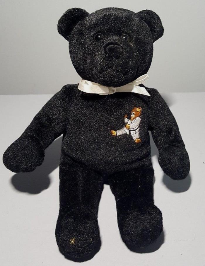 HOLYBEARS HOLY BEARS SPORTS SERIES - KARATE - 2003 - BLACK PLUSH BEAR