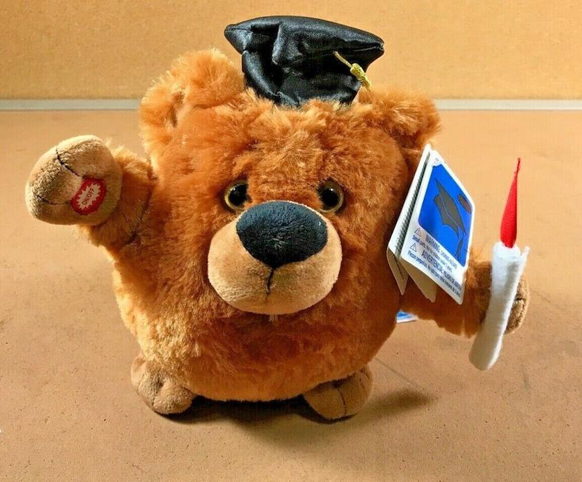 Kids of America Animated Spinning Bear Graduation Bear Sings Queen NWT