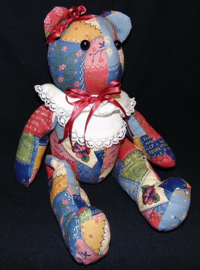 Handmade Tilda Bear Girl Quilt Style