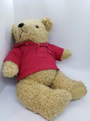 Ralph Lauren Plush Teddy Bear Red Polo Shirt