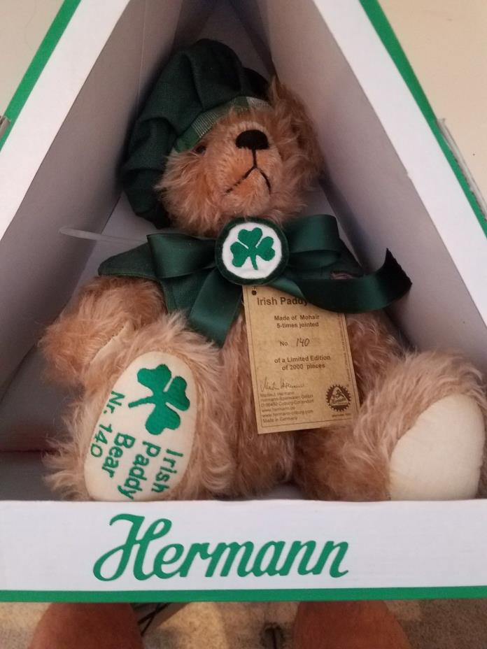 brand new stuffed teddy bear - Hermann Irish paddy bear #140 of 2,000