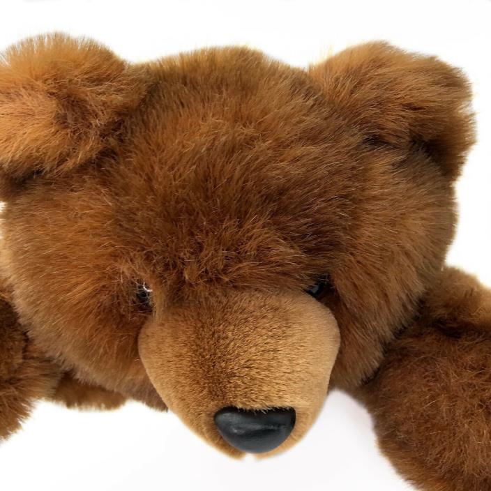 Vintage Purr fection MJC Soft Brown Bear Plush Stuffed Animal 18