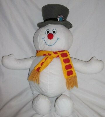 Large Frosty The Snowman Plush Christmas Beanie Scarf Happy