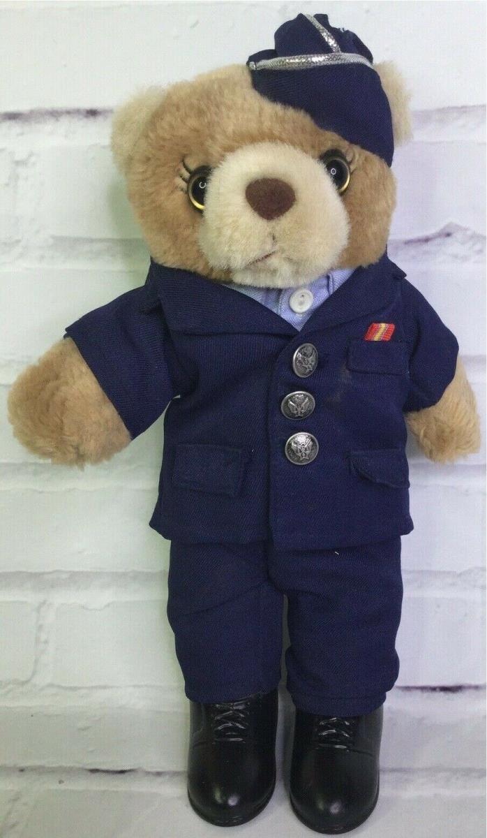 Vintage Bear Forces Of America Teddy Bear Air Force 11 inch Plush Male Bear