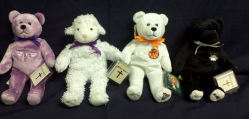 Nice LOT of (4) HOLY BEARS - All with original tags - Excellent