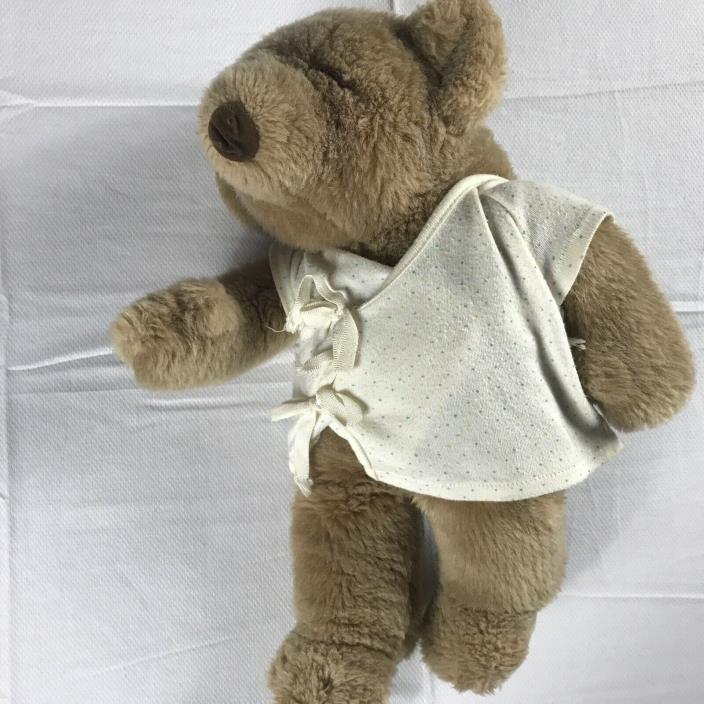 North American Bear Co Plush VTG 1985 Stuffed Teddy Cute Cuddly Animal Gown 80s