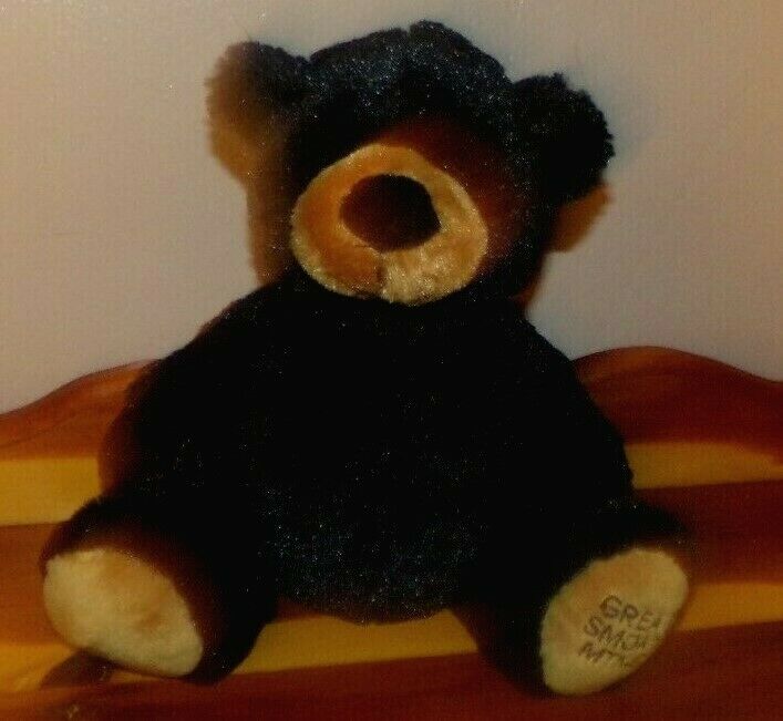 Wishpets Plush Black Bear BERNE ~ 2005 ~ Great Smoky Mtns Souvenir ~ 9.5