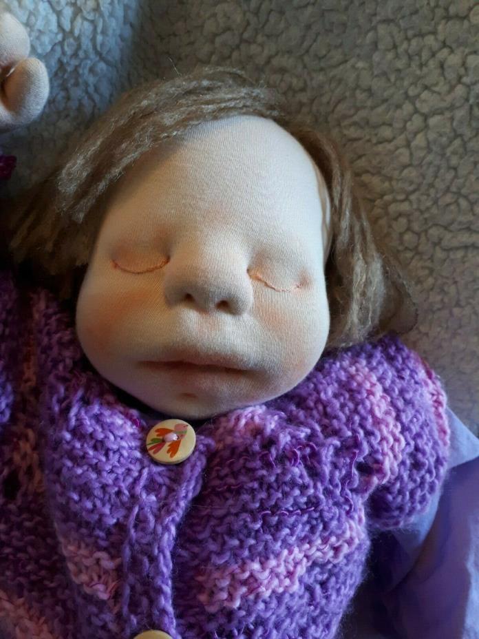 Soft Sculpted posable weighted waldorf realistic doll made by BimbiDolls