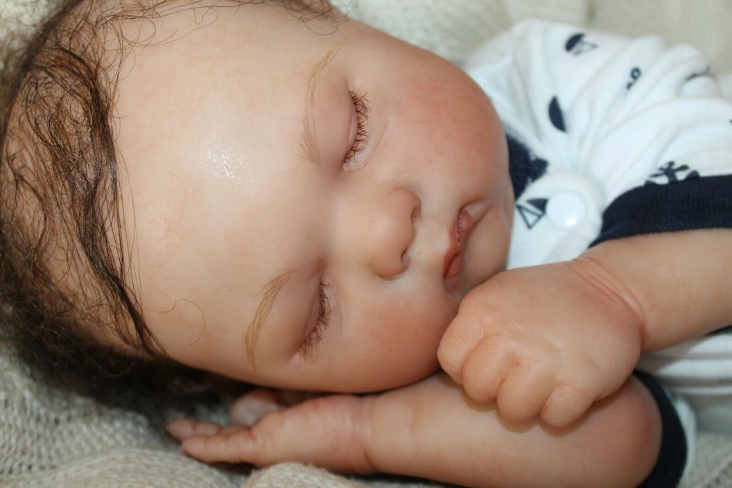 Reborn baby doll sweet lifelike newborn baby boy Paxton with 3d skin OOAK