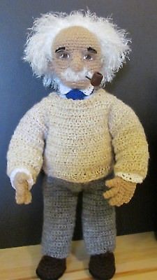 OOAK Crocheted Einstein Doll