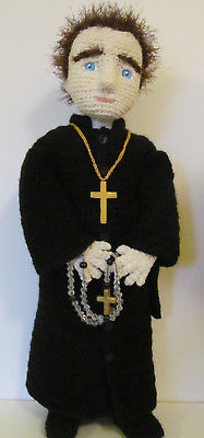 OOAK Crocheted Priest Doll
