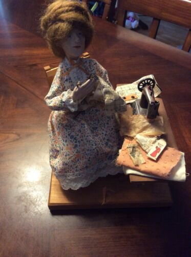 Linda Adair Fantasy Folk Apple And Fabric Sculpture Doll 1985 Collectible