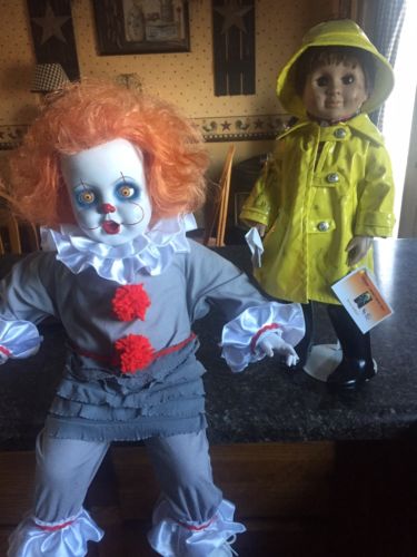 PENNYWISE And Georgie Inspired IT Horror Handmade Dolls  PRICE REDUCED!!!!!