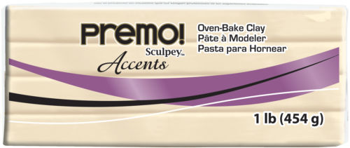 Premo Sculpey Polymer Clay 1lb-Accents Pearl - 3 Pack