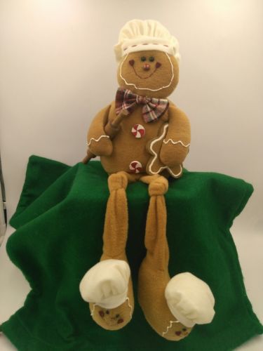 Gingerbread Man Handmade Doll Pastry Chef Xmas Kitchen Decor 20