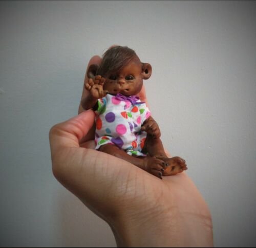 Polymer Clay Monkey (OOAK Doll)