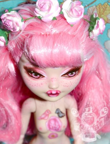 OOAK Doll Monster High Peony harajuku kawaii fairy kei pastel lolita